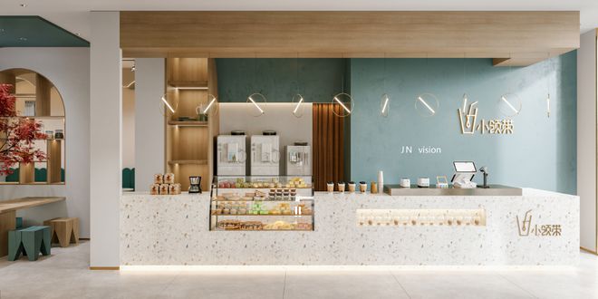 彩神vll饮品店装修设计效果图：打造独特饮品空间的创意灵感
